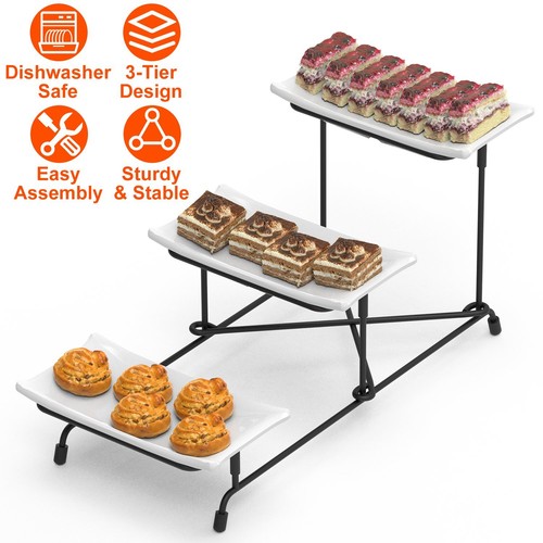 Tier serving tray platter - serving,
