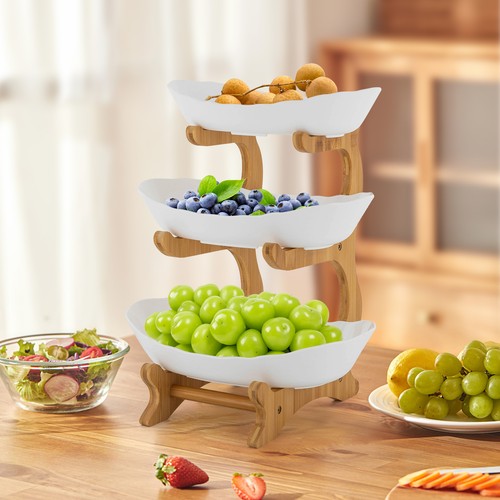 Tier serving bowls with - 3-tier,